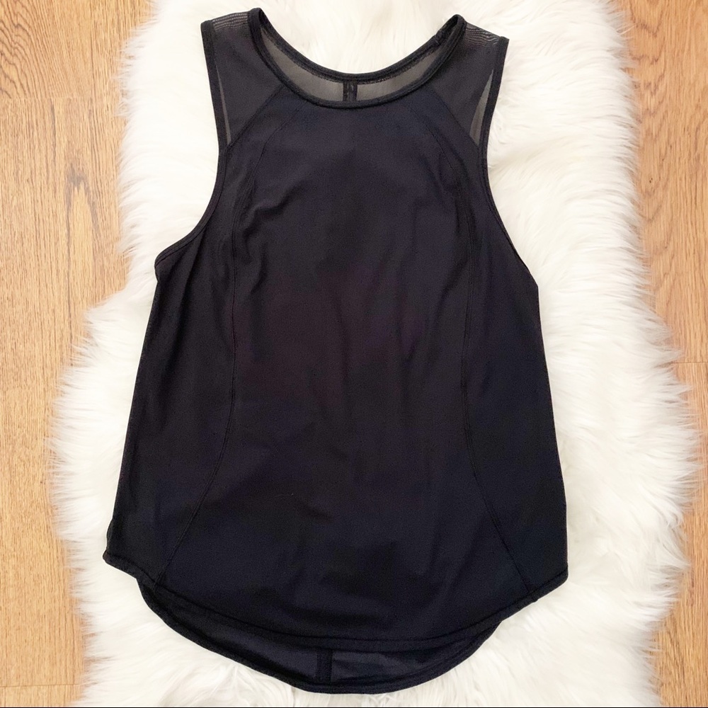 Lululemon black activewear top sports Tank NO Size